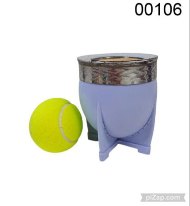 Imagen de MATE IMPERIAL CALABAZA Y PVC CON VIROLA ACERO 1.26